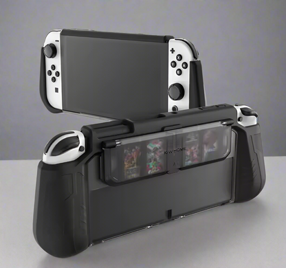 KIWIHOME Dockable Protective Case with Built-in Game Card Slot compatible for Nintendo Switch OLED