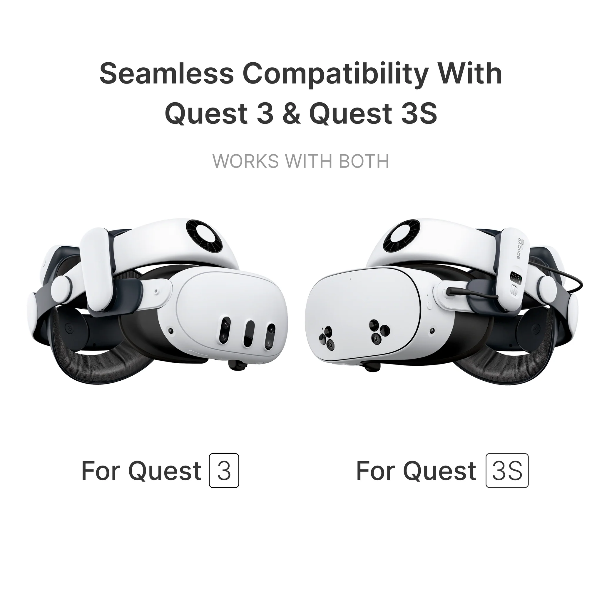 BOBOVR S3 Pro 10,000 mAH Battery Strap Compatible with Meta Quest 3/Quest 3s