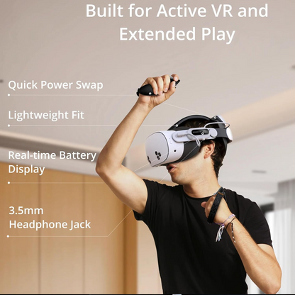 BOBOVR E3 Pro Battery Strap - 10000 mAH for Quest 3/3S