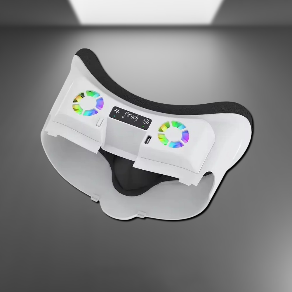 Cooling Fan Eye Mask with RGB Light compatible for Meta Quest 3