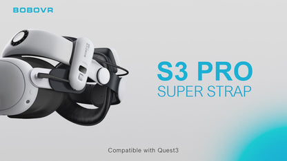 BOBOVR S3 Pro 10,000 mAH Battery Strap Compatible with Meta Quest 3/Quest 3s
