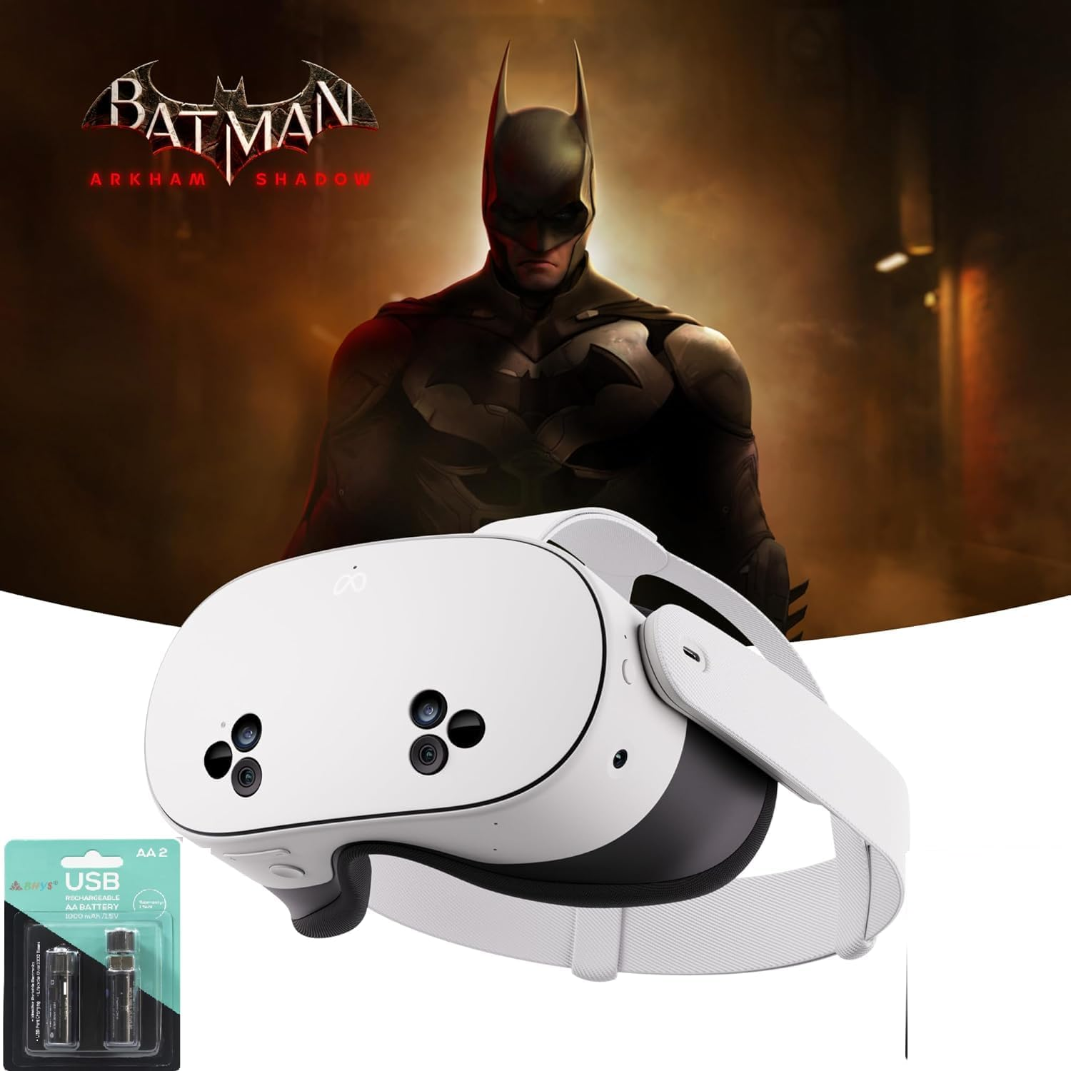 Meta Quest 3S 128GB | Batman: Arkham Shadow Game with 3-Month Subscription Trial of Quest + Store